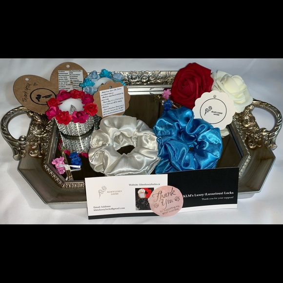 KLM’s Luxey Locks Satin Silk Scrunchies Collection - Picture 3 of 11
